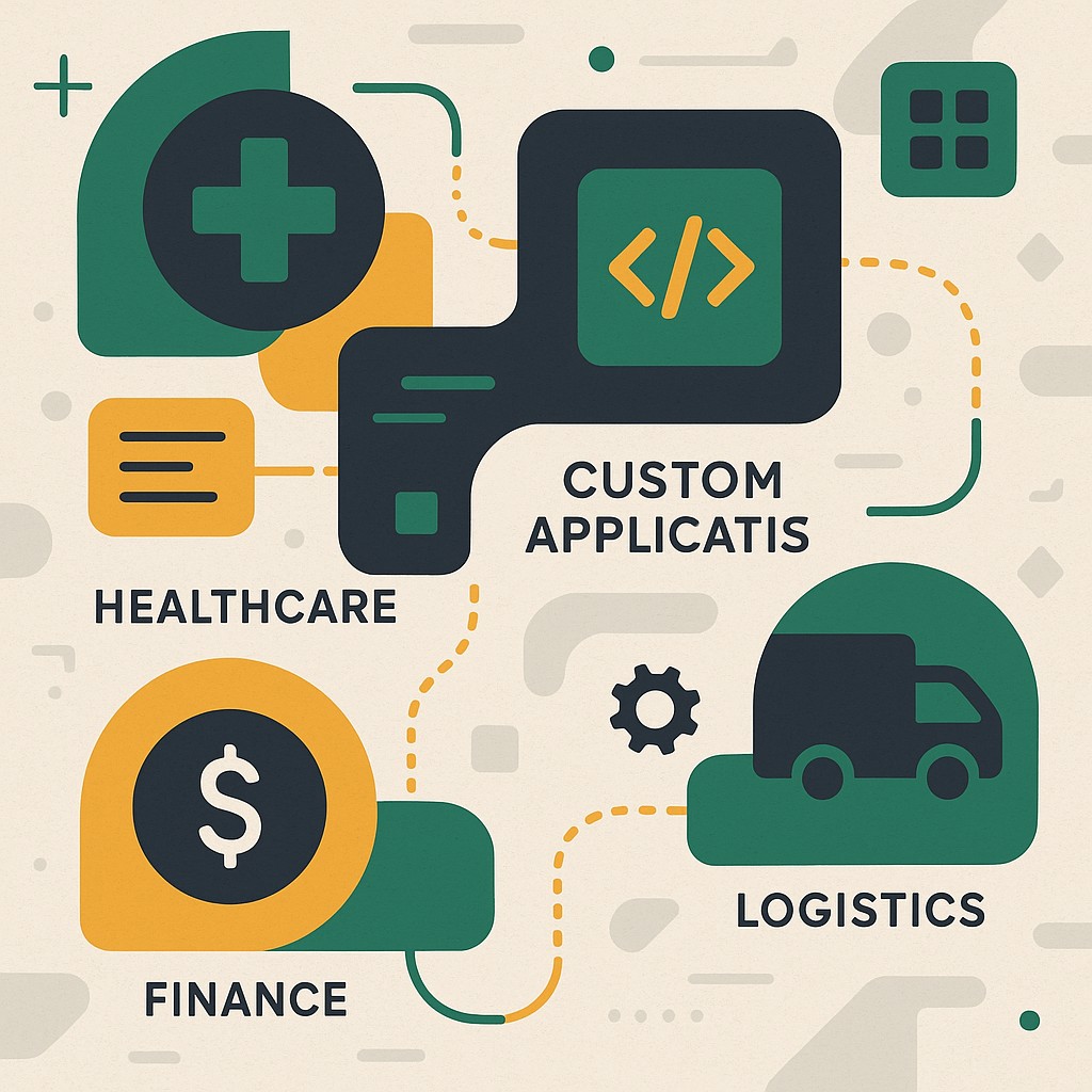AI-generated industry sectors infographic