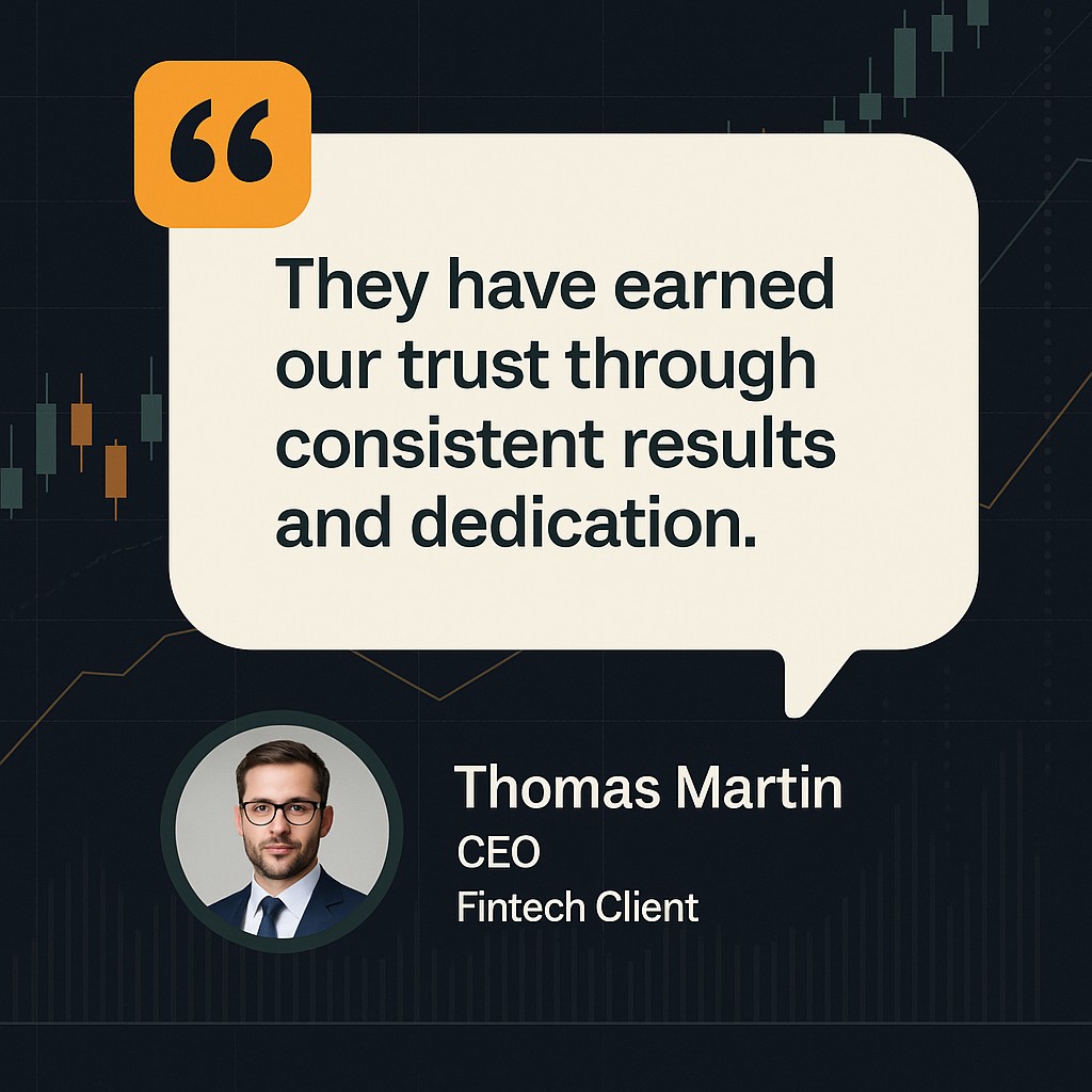 AI-generated client testimonial post