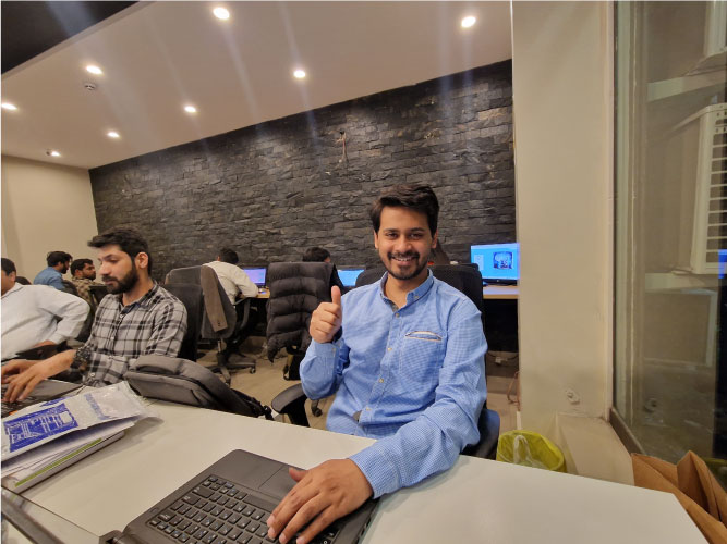 Xeosol engineering team member at Lahore delivery center